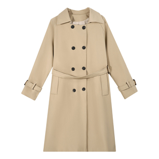 中长款风衣女士外套2025新款秋冬今年流行爆款高端卡其色正肩上衣