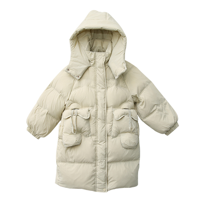 2025新款女童羽绒服中长款