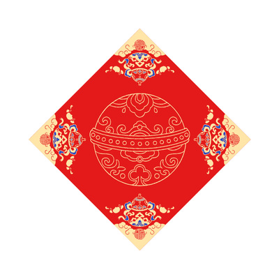 2026新款手写福字宣纸斗方对联纸