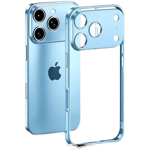 适用于iPhone18ProMax手机壳定制金属边框新款钛合金苹果18pro保护壳超薄磁吸iPhone17ProMax全包防摔男女外