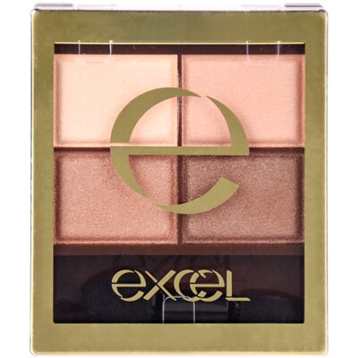 日本Excel四色眼影盘大地色珠光