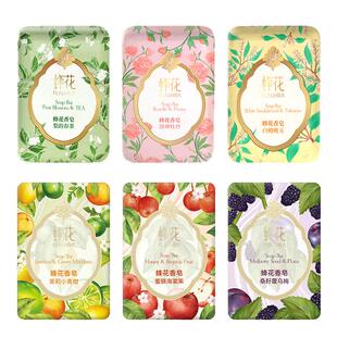 新品6块皂蜂花游园香皂 香味持久梨韵春茶茉莉小青柑桑梓覆乌梅