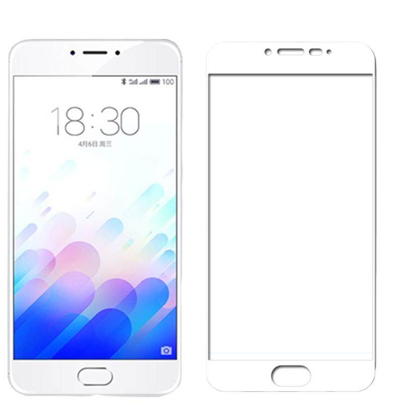 魅蓝Note3钢化膜魅族M681Q/C/M全屏覆盖丝印无白边玻璃膜手机黑白金硬边抗指纹防摔防爆高清屏幕保护贴膜
