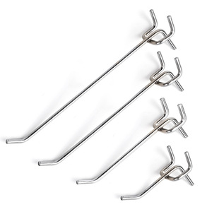 圆孔洞洞板货架挂钩单双线挂钩手机配件饰品孔板挂钩超市货架挂钩