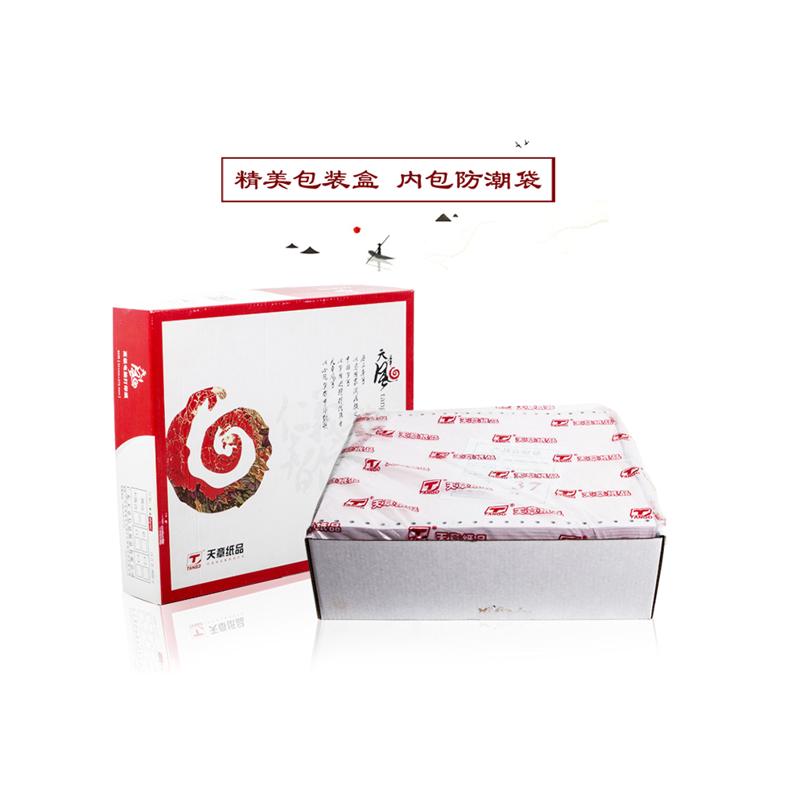 天章风电脑针式打印办公纸二联二等分撕边 复印纸 两箱包邮