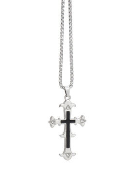 十字架项链男潮酷嘻哈卫衣链