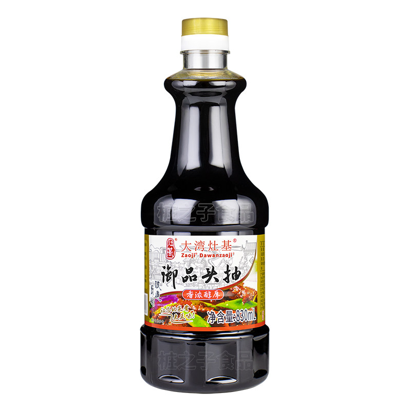 增城特产正果大湾灶基酱油御品头抽830ML特级酿造豉油生抽调味品