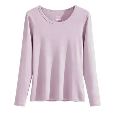 秋衣女款外穿纯棉保暖上衣打底衫