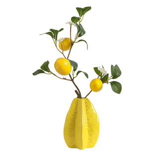 陶瓷花瓶摆件插花高级感仿真假花艺客厅卧室电视柜茶几桌面装饰品