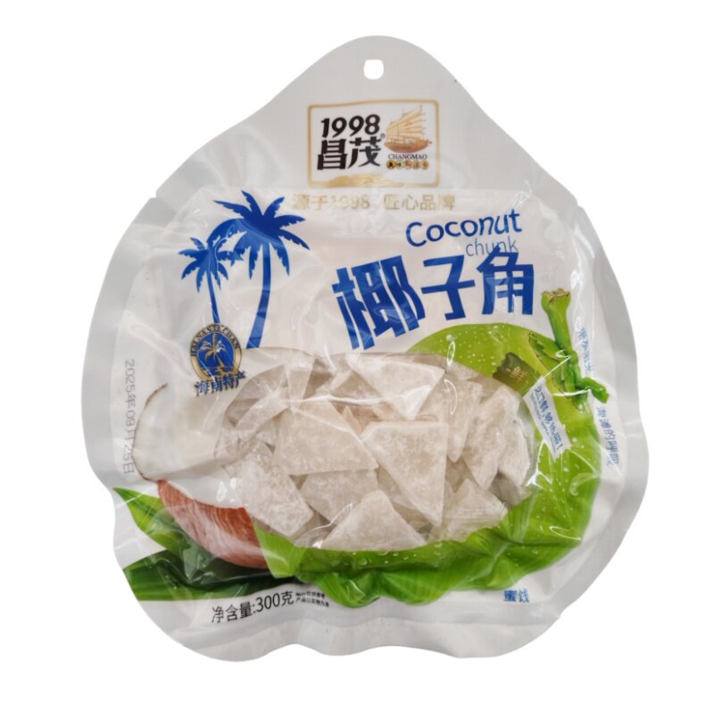 昌茂 椰子角300gX2袋椰肉块糖渍果肉果脯果干海南特产休闲食品