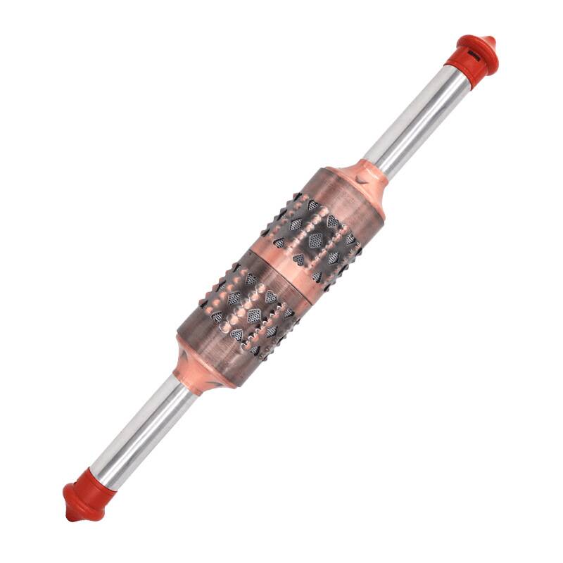 正品新型连体大号艾灸棒古铜温灸器全身滚压按摩推背艾条仪器家用