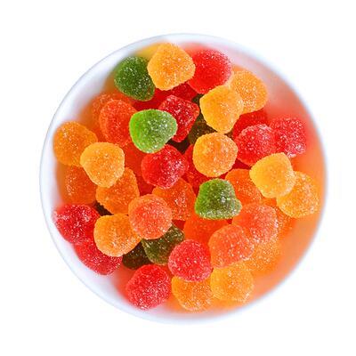 徐福记果汁橡皮糖500g小果粒水果砂糖软糖QQ糖喜糖儿童节糖果零食