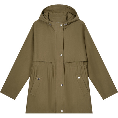 早秋小个子中长款风衣女款外套