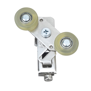 极窄铝合金推拉门移门上轨道滑轮阳台卫生间防摆静音免打孔快装型