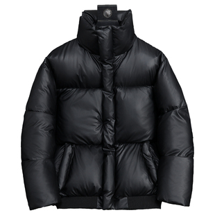 2025冬季新款PU皮免洗羽绒棉服男款大码防寒保暖加厚耐脏棉衣外套