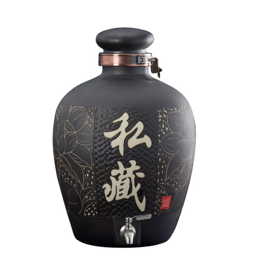 景德镇陶瓷酒坛酒缸仿古泡酒罐10斤 20斤 50斤装家用密封白酒坛子