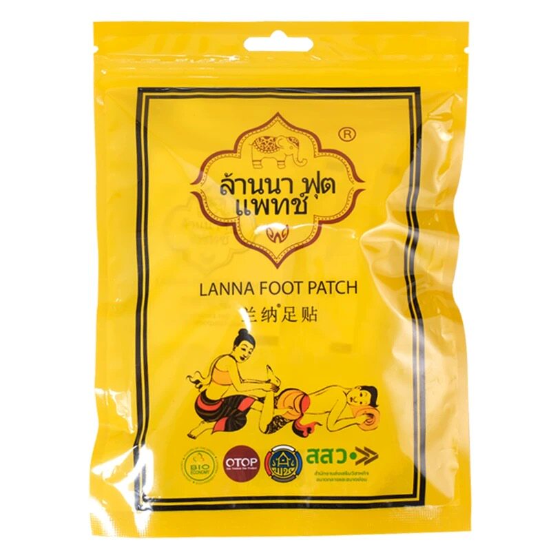 泰国LANNA兰纳足贴艾草祛湿足贴