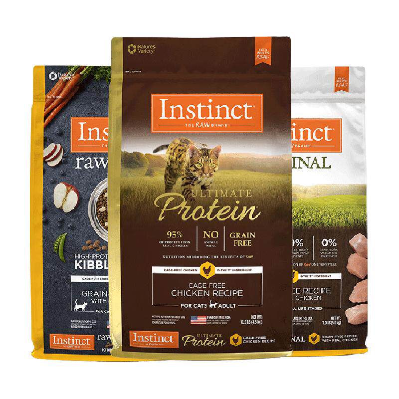 Instinct天然百利进口生鲜高蛋白无谷鸡猫粮高蛋白部分至26年8月