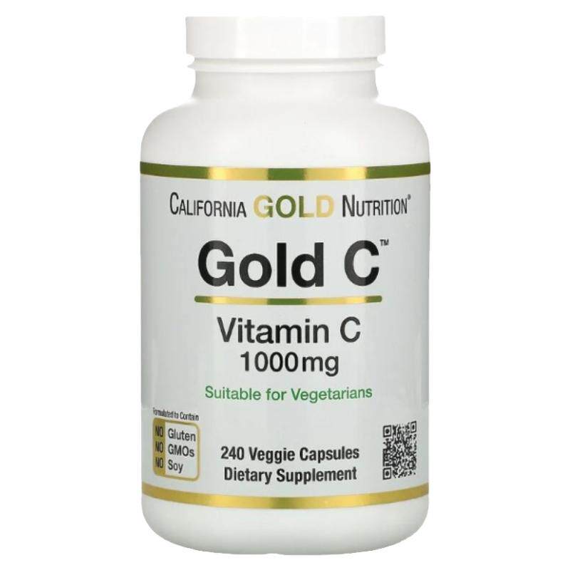 vitamin+c美国CGN金维C维生素C抗坏血酸 vc1000mg240粒胶囊