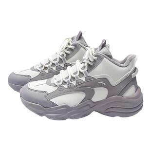 安踏加绒女鞋二棉鞋加厚保暖冬季新款皮面防水防滑老爹鞋运动鞋女