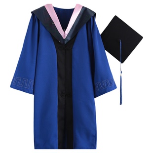 硕士服毕业礼服文科领结学士服学士帽大学生研究生学位服理科工科