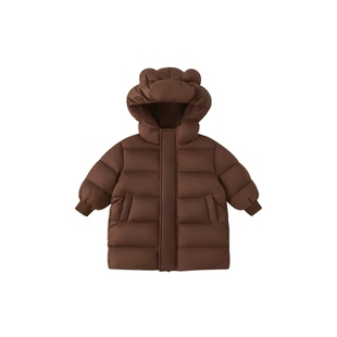 儿童羽绒服中长款小宝宝保暖羽绒服冬季女童羽绒服三防男童羽绒服