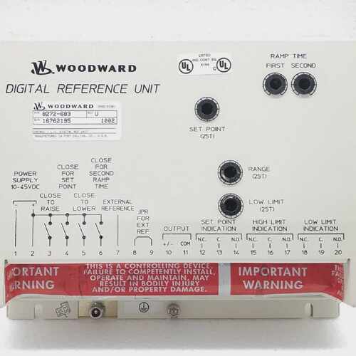 WOODWARD 8272-683 DIGITAL REFERENCE UNIT 8272-683 REV.U