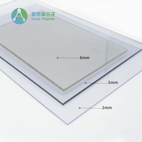 8mm透明pvc板厂家定制915x1220塑料板面板工程雕刻冲孔机械阻燃