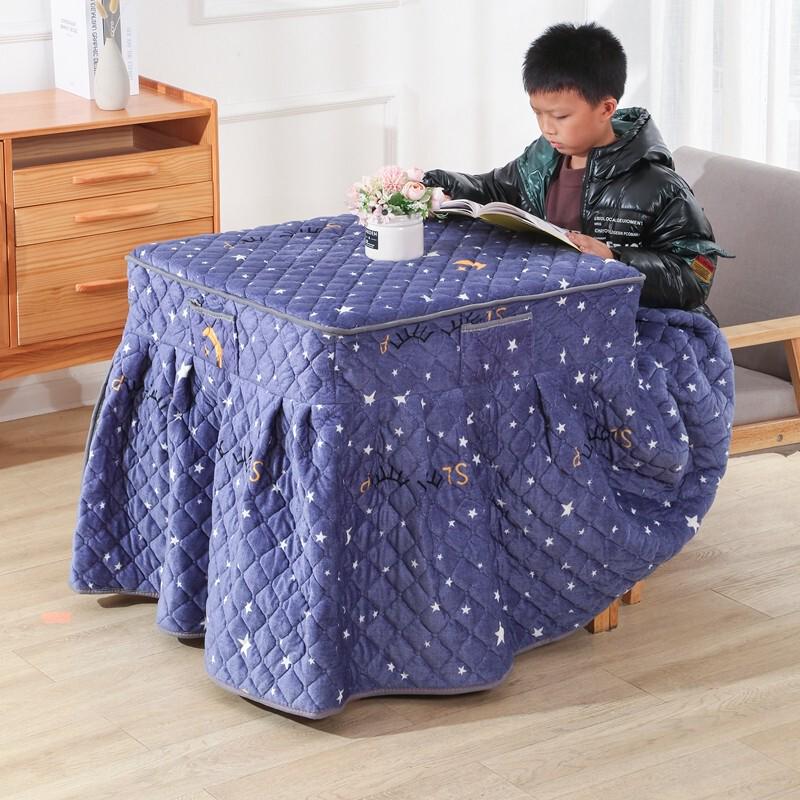 电炉罩烤火罩套正方形烤火被桌罩电暖炉冬季取暖新款加厚夹棉家用