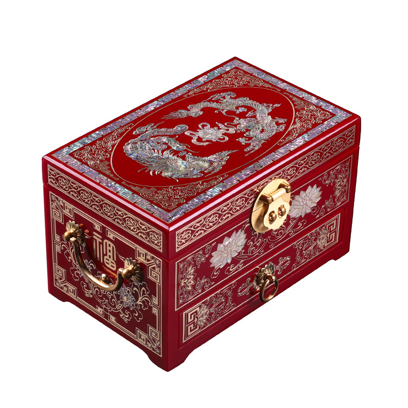 用一辈子的漆器首饰盒结婚嫁妆盒