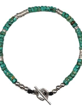 POHIER宝喜儿银珠绿松石手串
