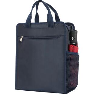 手提文件包帆布袋公文包男女防水大容量收纳便携牛津布料拉链式双层出差送礼商务办公会议资料可印刷定制logo