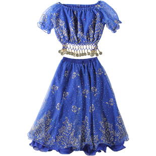 印度舞六一儿童演出服天竺少儿新疆民族节日肚皮表演出服女童套装