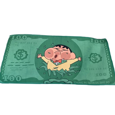 个性蜡笔搞怪情侣游泳可爱擦汗巾