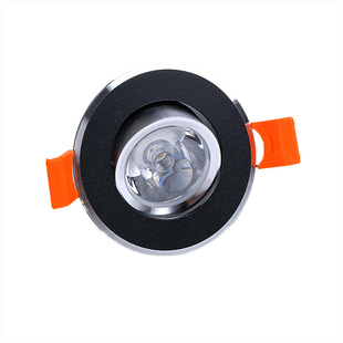 金色超薄小射灯led嵌入式1W3W可调天花灯开孔5.5cm6公分55 60mm