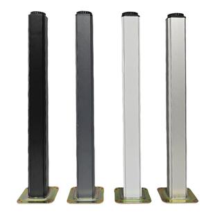 铝合金桌腿支架方管铝型材桌腿可调节桌脚书桌餐台脚吧台支撑柱子