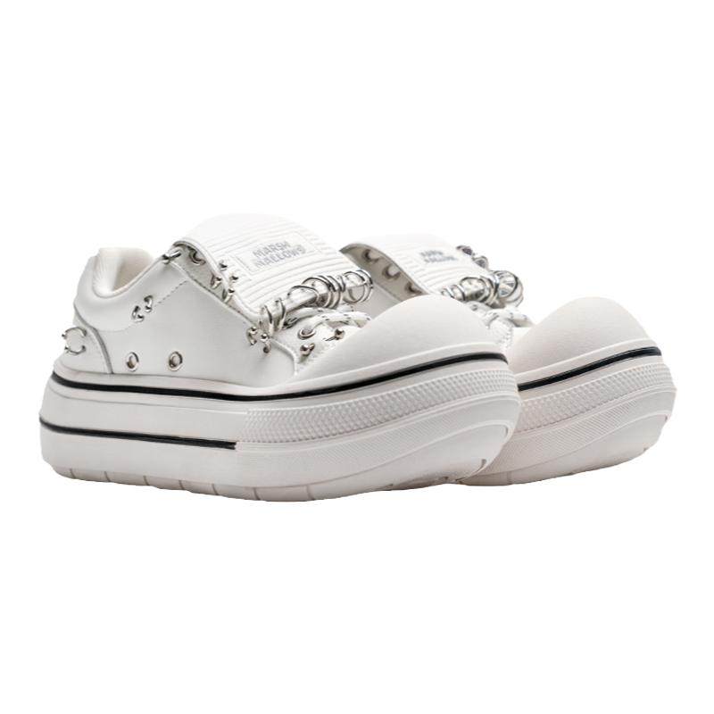 浣熊棉花糖亚文化休闲唇钉鞋