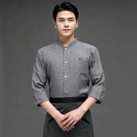 Серый топ+фартук