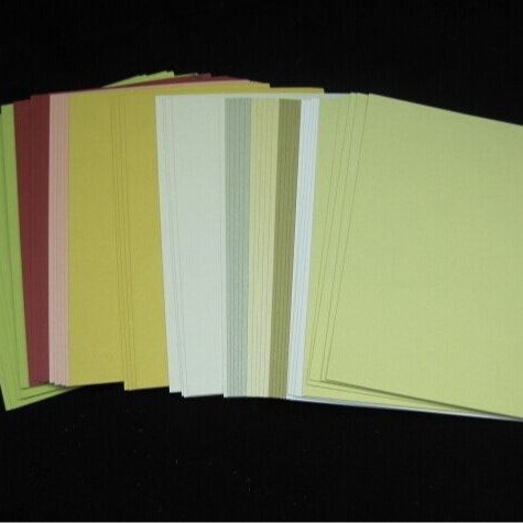 特种纸珠光卡纸手绘卡艺术片10卡明信片*印橡皮章15空白