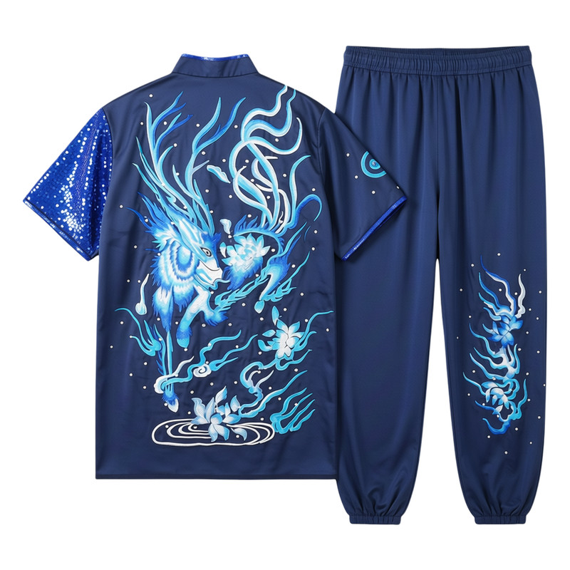 武术服装练功服表演服比赛服竞赛服长拳服刺绣定制（15天发货）
