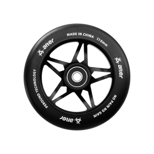 专业极限滑板车轮子铝合金PU轮110*24速滑轮滑鞋轮子推车轮椅配件