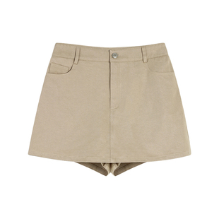 pusumede 高腰裙裤半身裙女夏季韩版显瘦百搭防走光包臀a字短裙