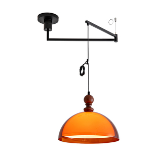 餐厅吊灯法式中古风创意摇臂可位移美式复古高级感吧台吊灯床头灯