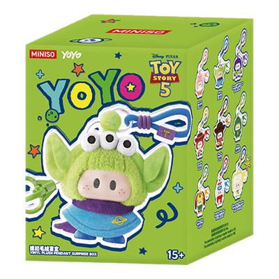 MINISO名创优品YOYO×玩具总动员5与你同萌系列搪胶毛绒盲盒挂件