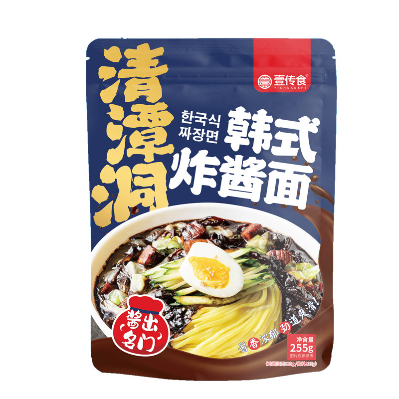 壹传食韩式炸酱面正宗杂酱面方便速食拌面袋装拉面方便速食懒人