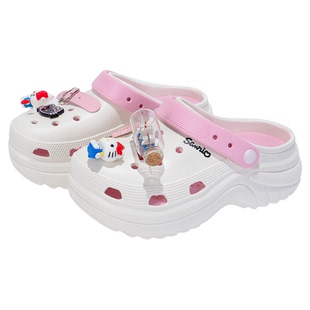 HelloKitty女款洞洞鞋2026夏季新款厚底外穿凉拖鞋轻便舒适休闲鞋