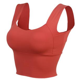 DCW宽肩带收腋下副乳包裹性强加长可外穿运动内衣带胸垫瑜伽背心