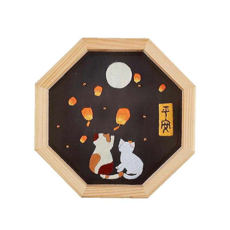 企業(yè)購刺繡手工diy材料包自繡蘇繡初學(xué)者自己繡品繡花禮物戳戳繡
