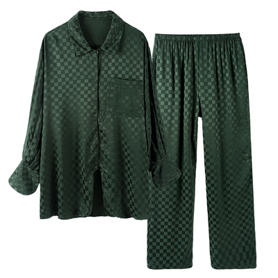 睡衣女春秋款冰丝长袖薄款套装