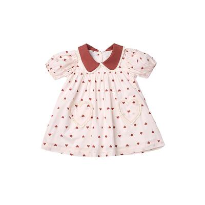 RyleeCru官方正品女童爱心连衣裙女宝裙子26春2新品